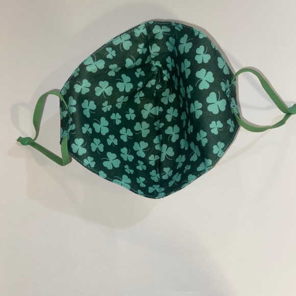 Handmade St. Patty’s Day Adult Face Mask - Picture 2 of 3